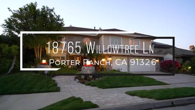 18765 WILLOWTREE LN, PORTER RANCH, CA 91326